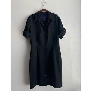 Black Button Up Dress